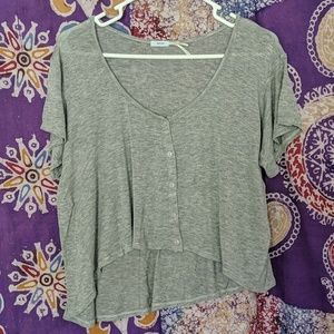 Asymmetrical crop top